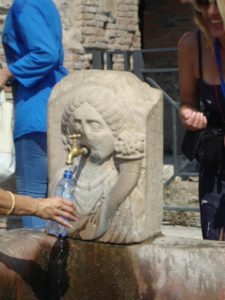 Water fountain at Pompeii